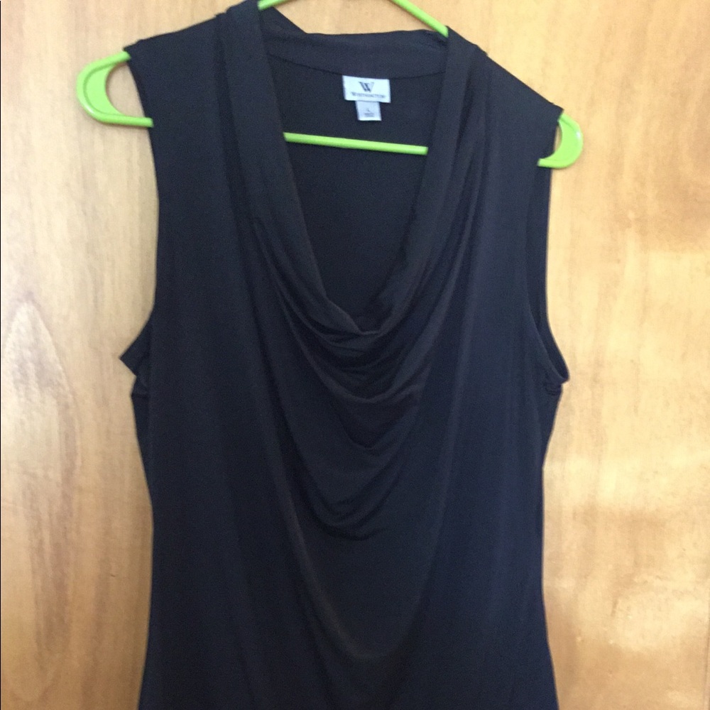 Cowl front blouse